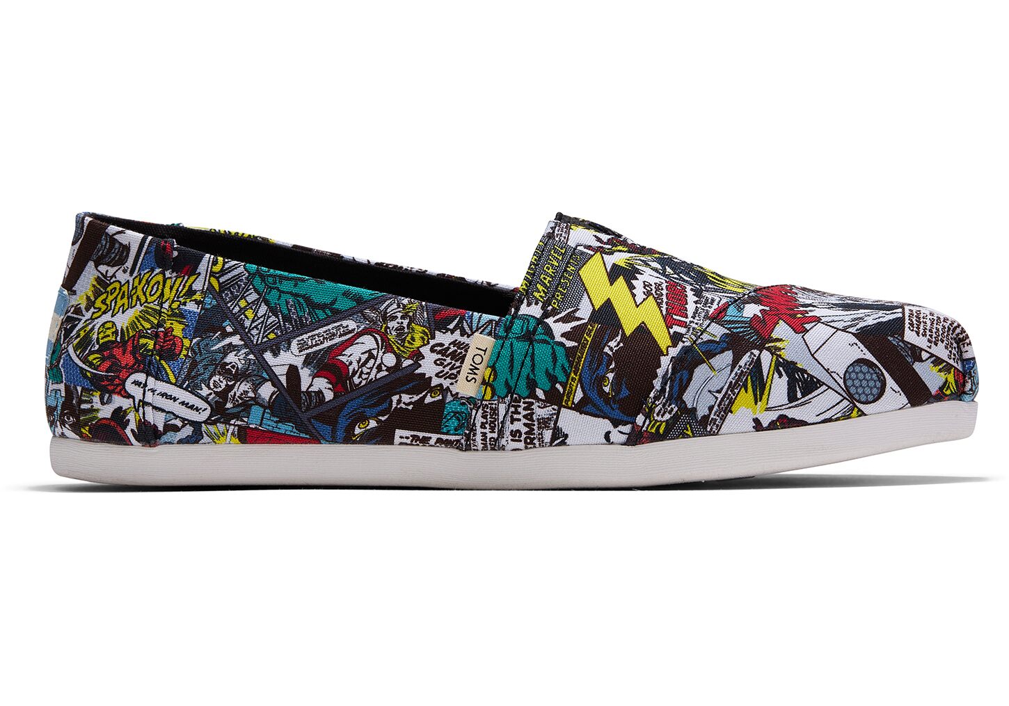 Toms MARVEL Comic Pop Print Classics - Womens Alpargata Espadrilles - Multicolor - NZ - 178326ZTK